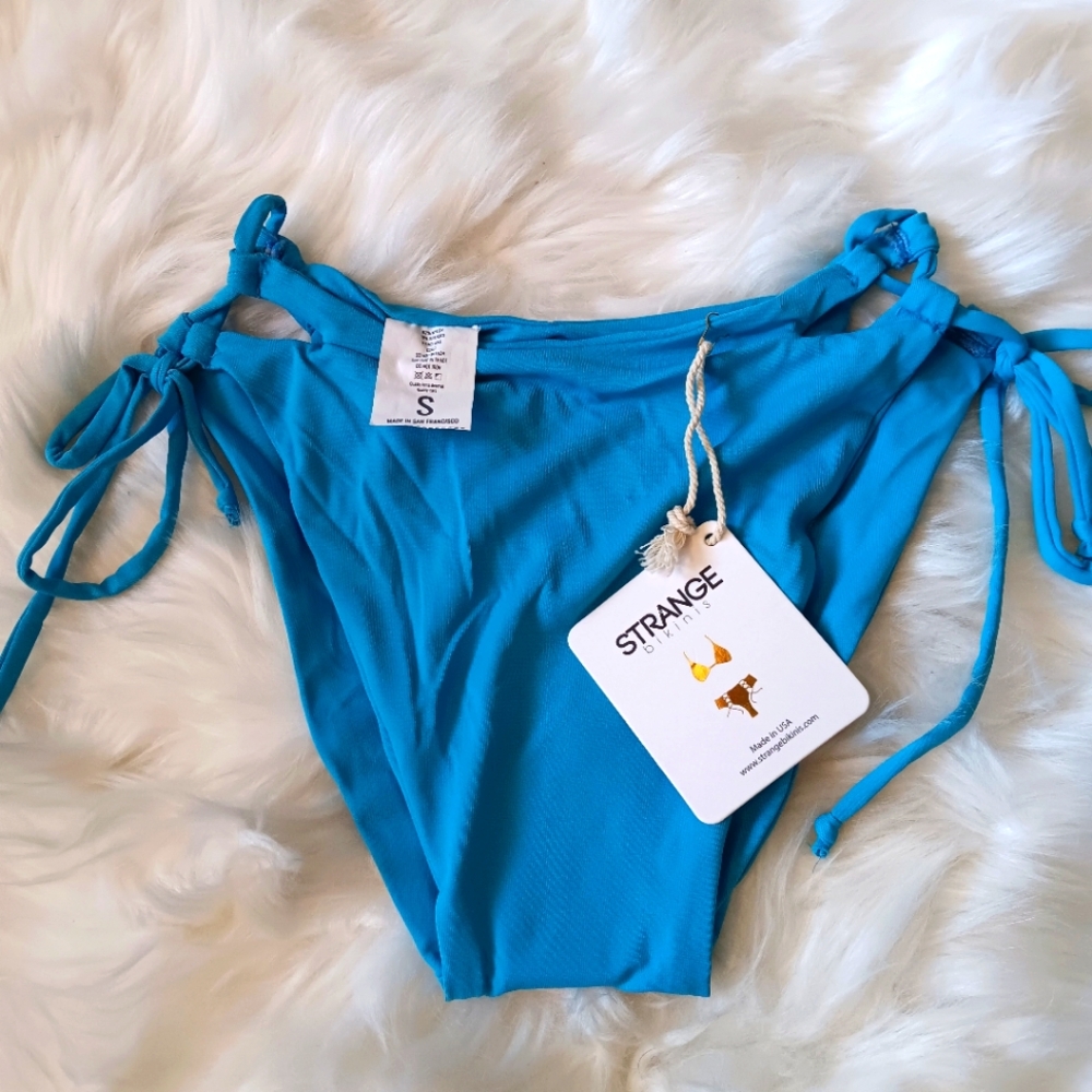 NWT Strange Bikini's Sample string bottom